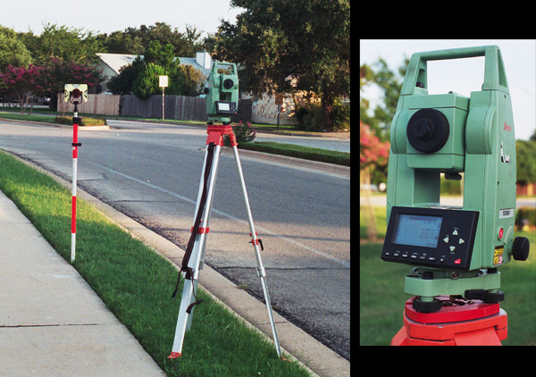 Total Station and Prism